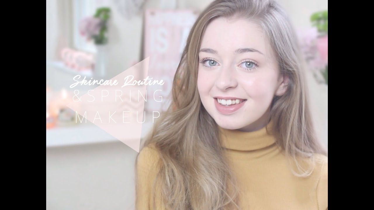 Skincare Routine 2016 & Spring Drugstore Makeup | Floral Princess