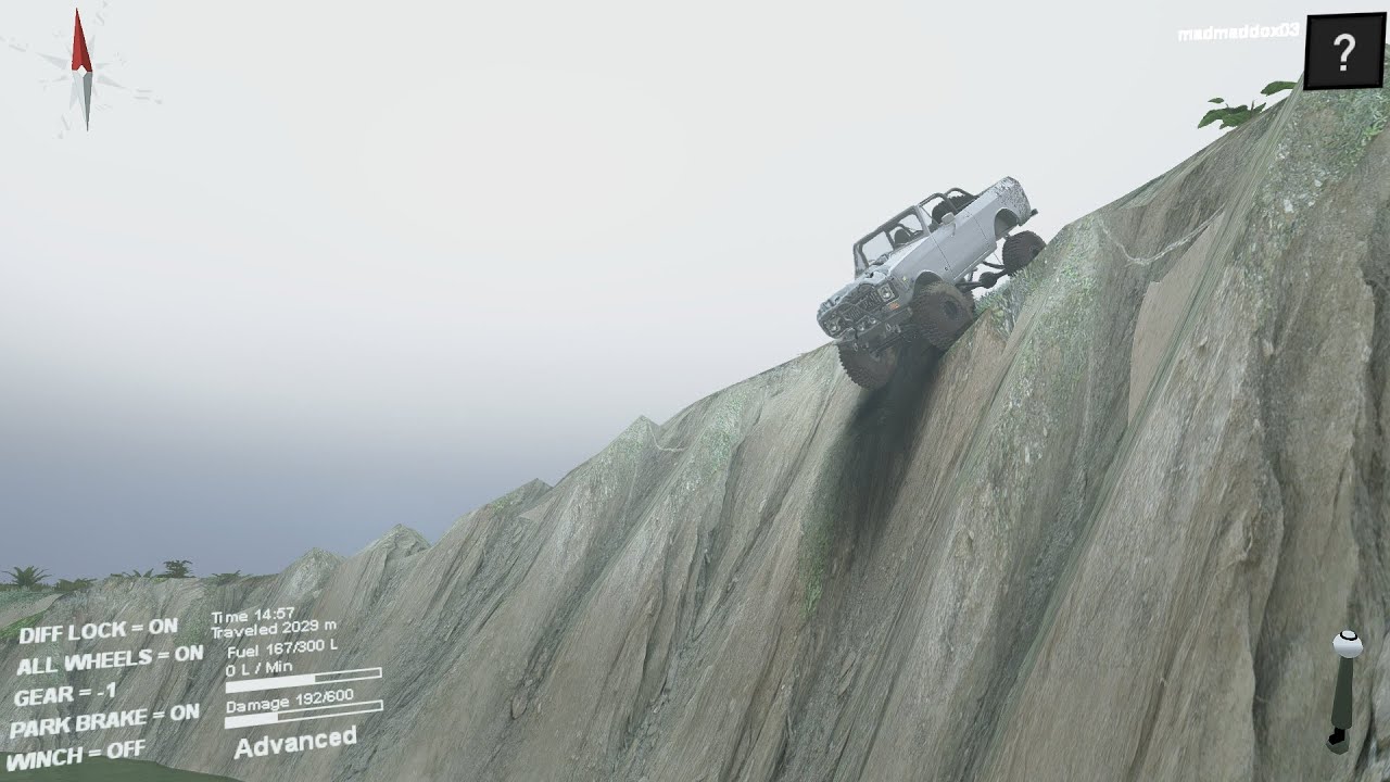 SpinTires PC MOD REVIEW SID INTERNATIONAL SCOUT OPEN TOP