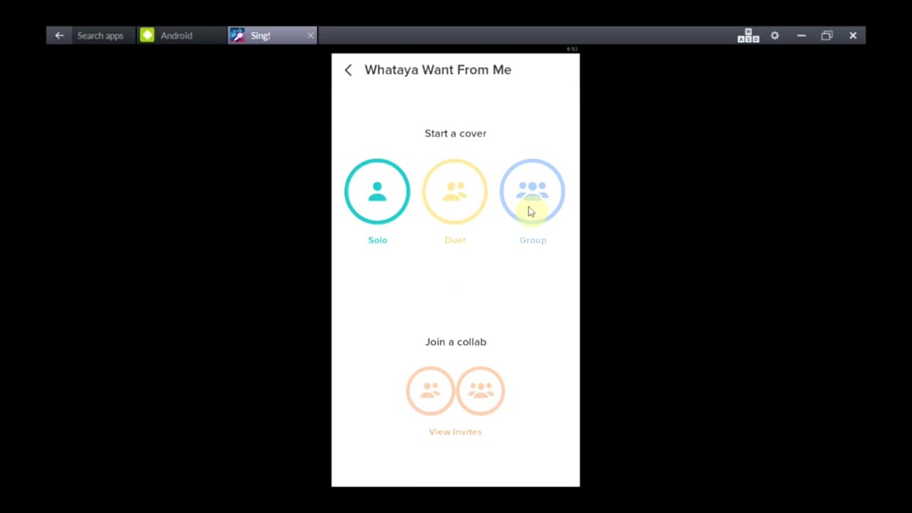 Smule Sing VIP BlueStacks