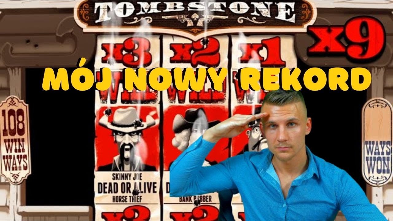Rzadka gra bonusowa w automacie Tombstone! Legendarne wygrane polskiego streamera kasyno!