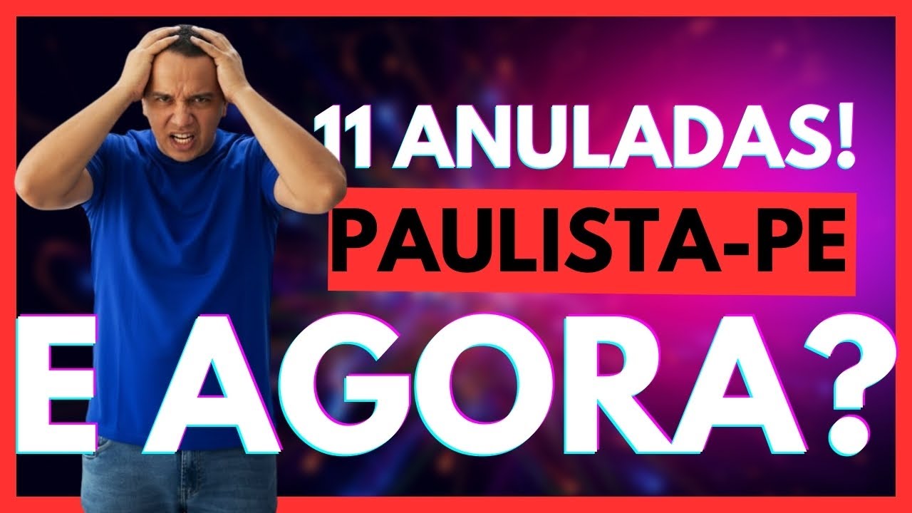 MUDOU TUDO!!!😱 11 QUESTÕES ANULADAS NO CONCURSO DE PAULISTA-PE! (GCM E AGT)