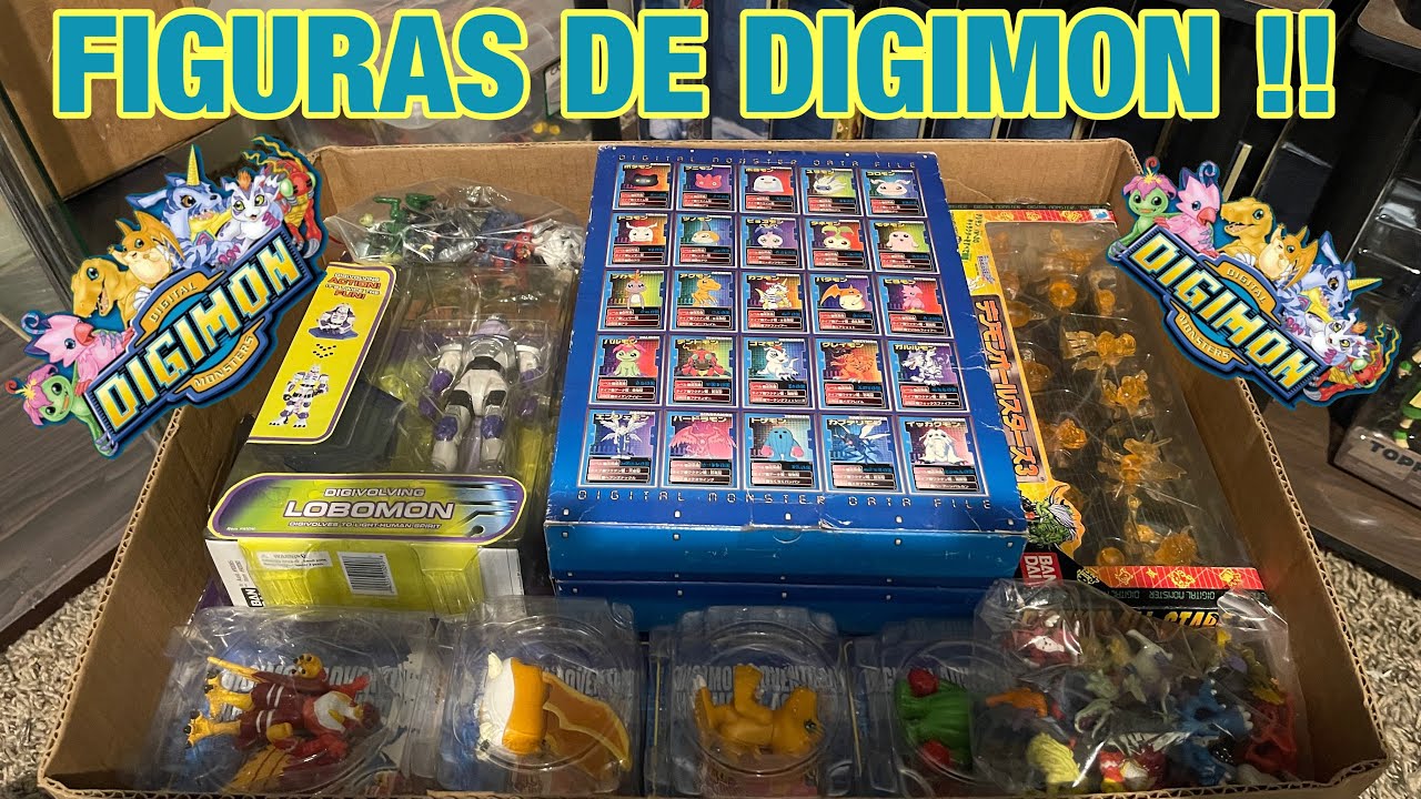 Enseñando figuras de mi colección de #digimon !!! #bandai #1