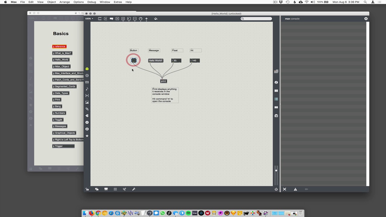 Max/MSP - hello world