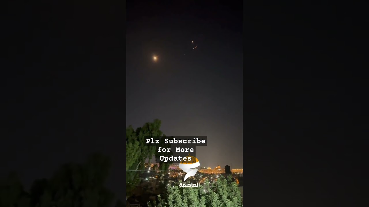 Iranian Missiles over the Al-Aqsa Compound #iranmissiles #alaqsa ##compound #israel #war #attack