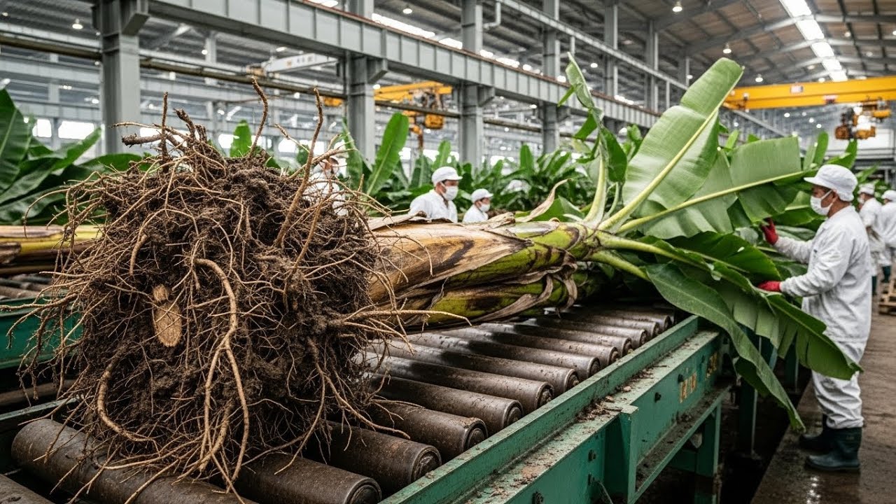 Inside the Largest High-Tech Banana Stem Factory You’ve Never Seen