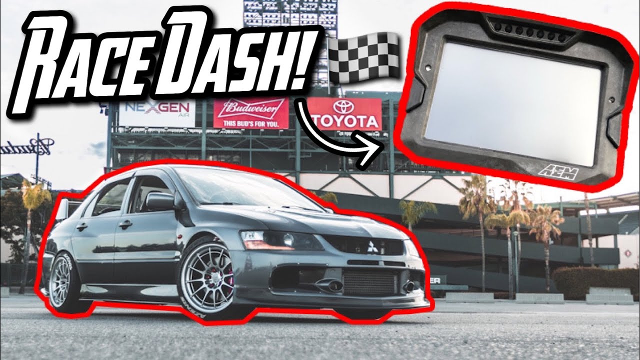 EVO 9 GETS AEM STAND ALONE ECU AND DASH!!