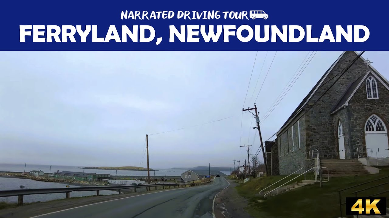 🚗 Stunning 4K Coastal Drive | Ferryland, Newfoundland & Labrador 🌊🇨🇦