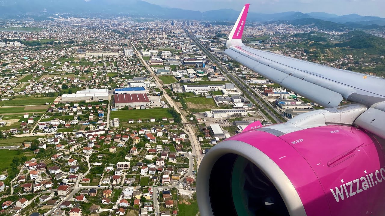 *beautiful landing!* | Wizzair | A321NEO | Milan Bergamo - Tirana