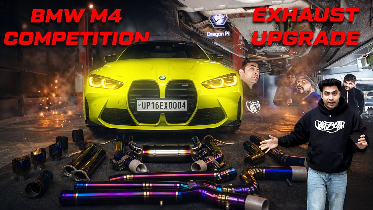 BMW M4 Competition Full Titanium Exhaust 🔥 Sound Will Give You Goosebumps @Ajju0008YT