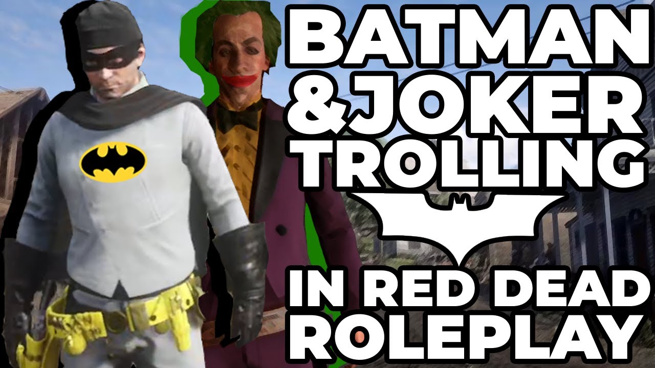 Batman & Joker Troll Red Dead Role players