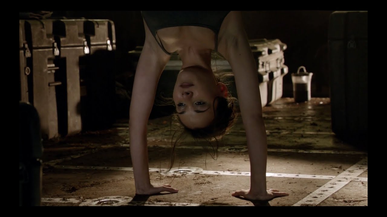 Celina Jade barefeet yoga scene Arrow S01E19