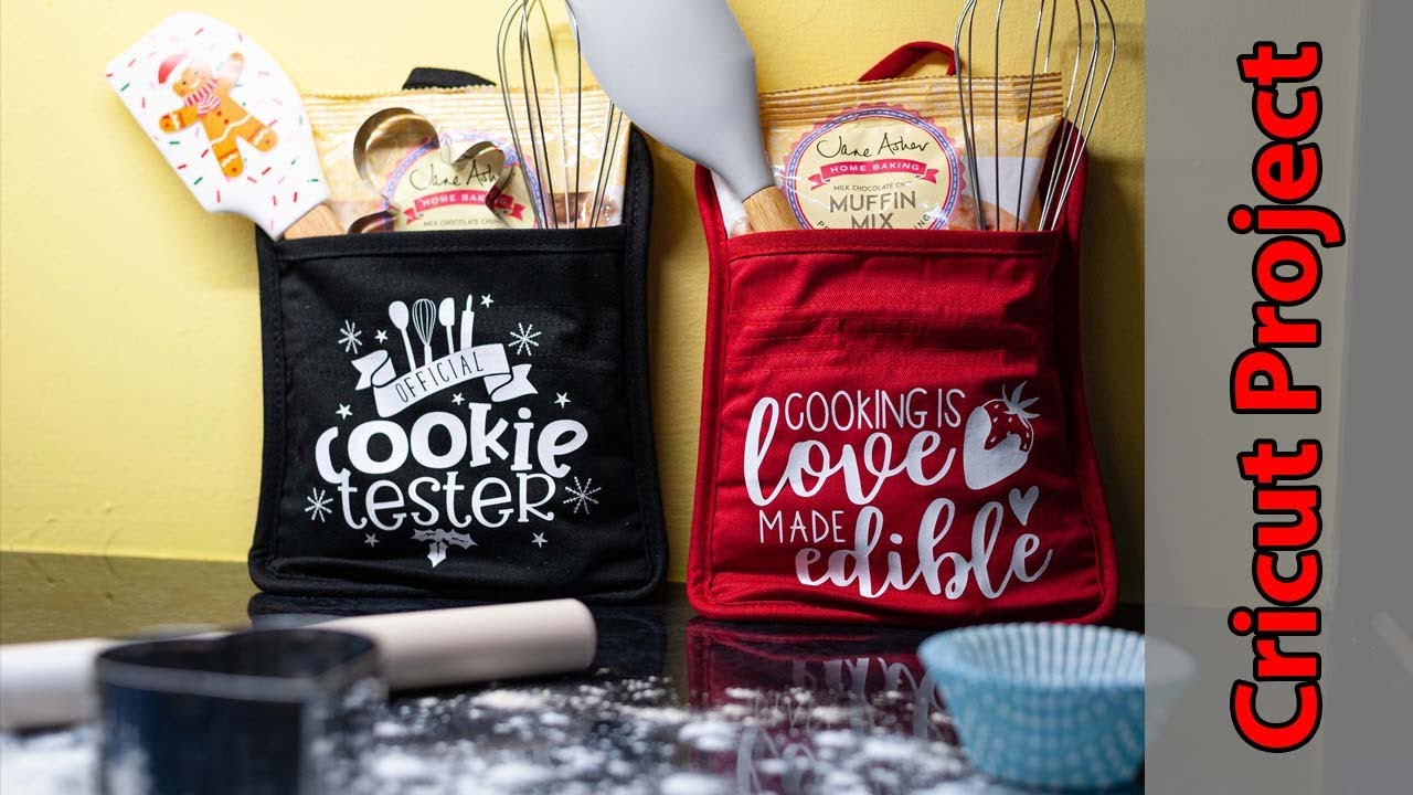 Cricut Customised Pot Holder with Iron On Heat Transfer Vinyl Easy Project