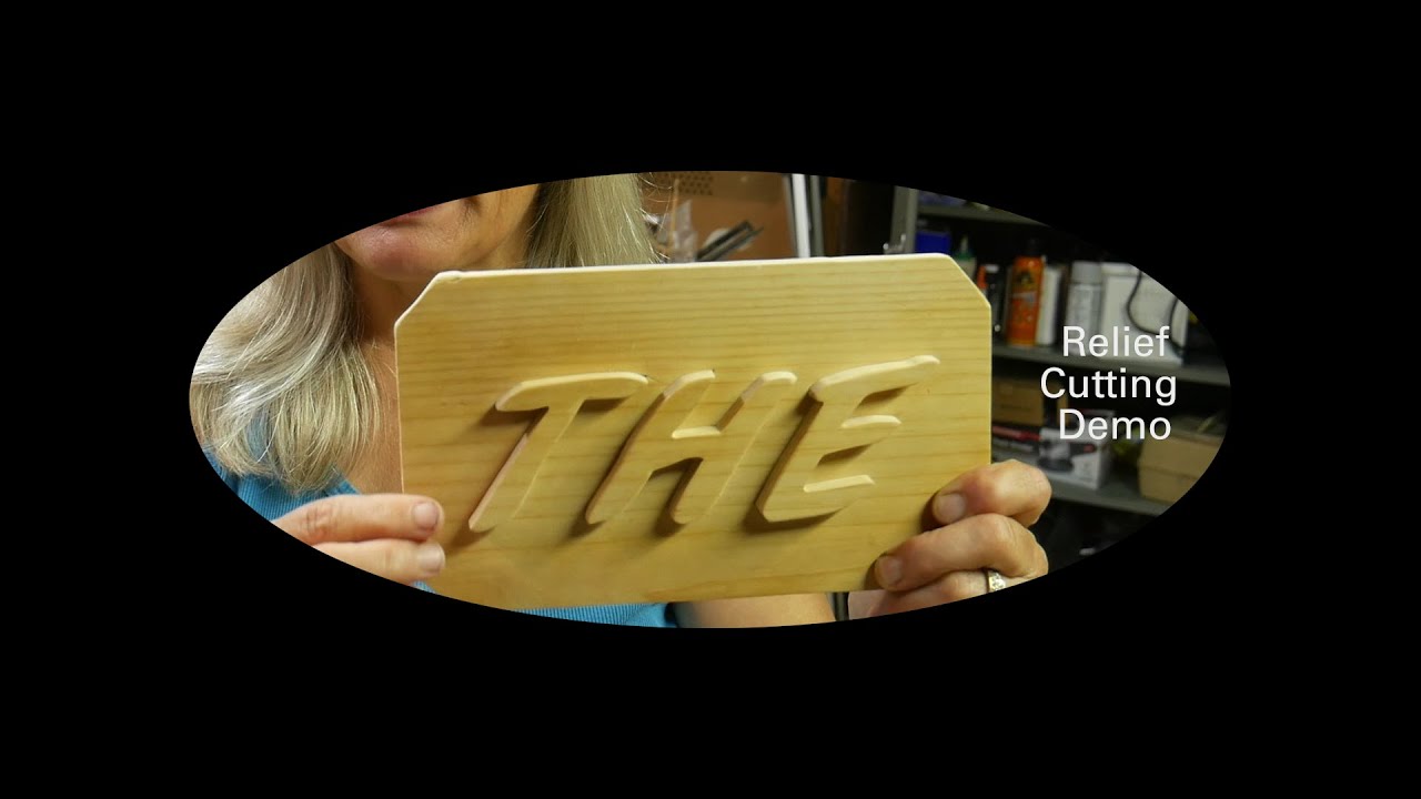 Scroll saw relief cutting technique