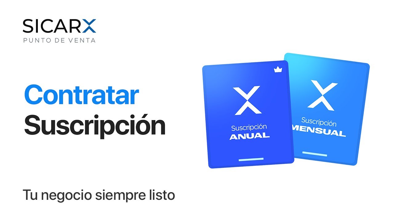 Contratar suscripción de SICAR X | SICARX.COM