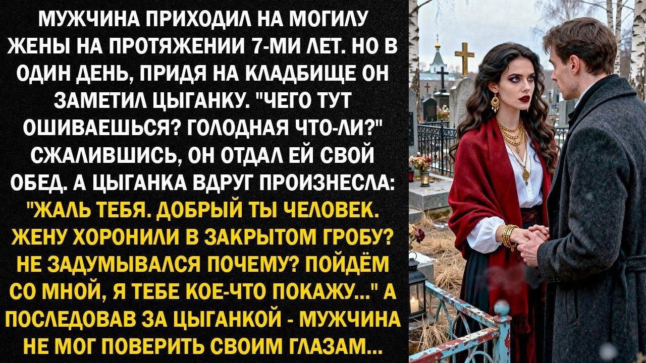 Мужчина приходил на могилу жены на протяжении 7 ми лет  Но в один день, придя на кладбище