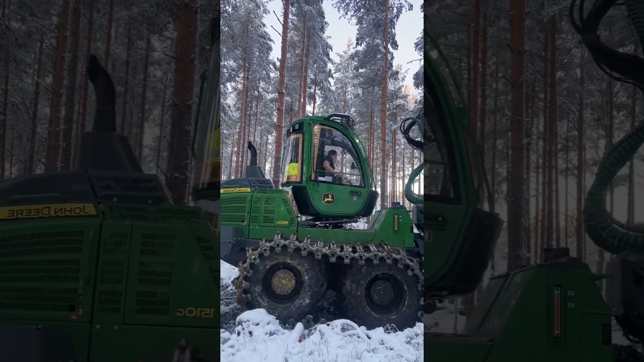 Forwarder extreme ❄️🚜🌲 Beautiful Tractors #tractor #forestfarming #farming #johndeere #woodworking