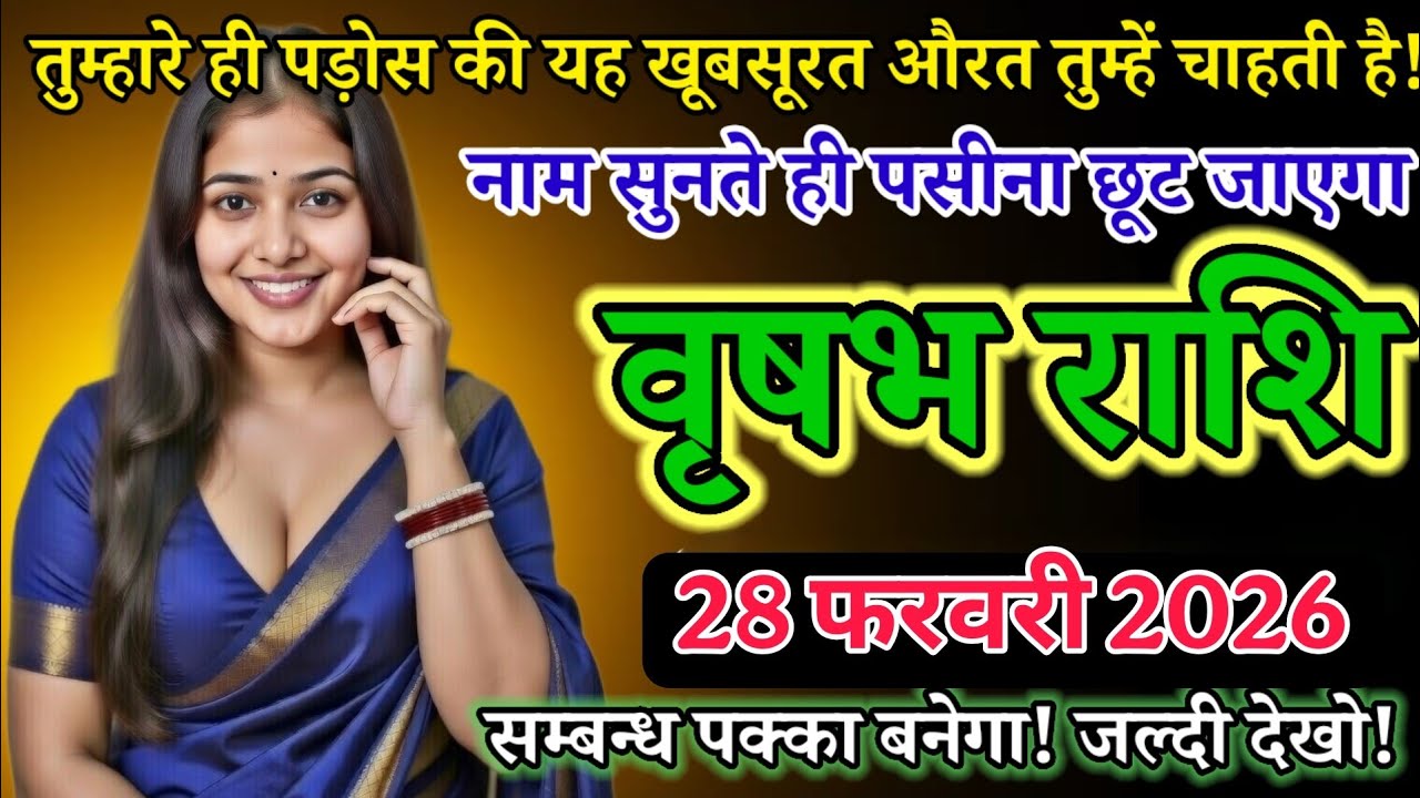 तुम्हारे ही पड़ोस की यह खूबसूरत औरत तुम्हें चाहती है! नाम सुनते ही पसीना छूट जाएगा ! Vrisabh Rashi 