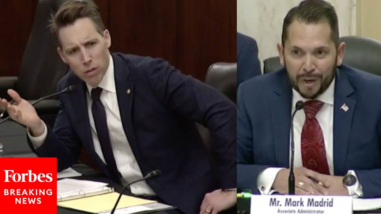 'Your Position On This... Is Just Frankly Unbelievable': Josh Hawley Unleashes On SBA Official