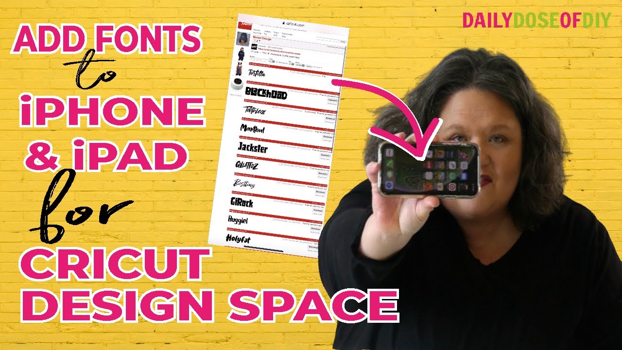 Download Fonts to iPhone or iPad for Cricut Design Space in 2020