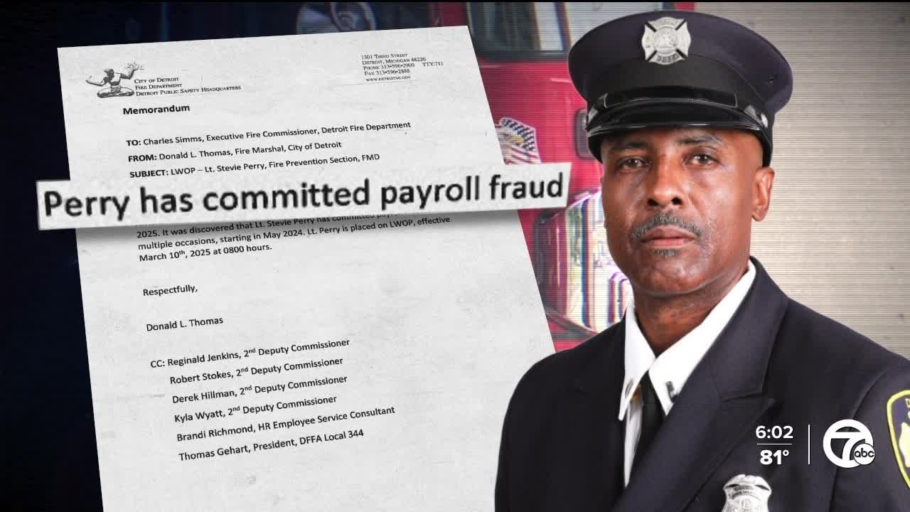Ex-Detroit cop, jailed over theft, now accused of stealing from Detroit Fire Dept.