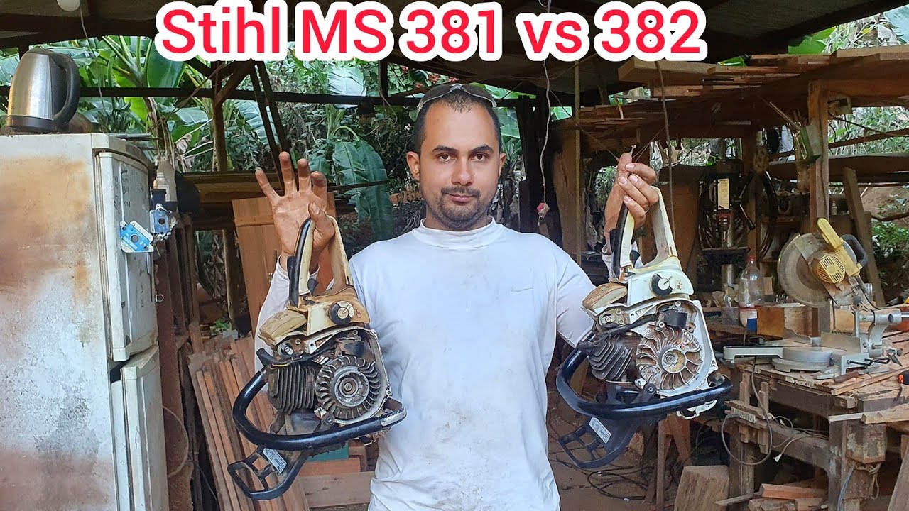 Stihl MS 381 vs 382  Diferença e semelhanças