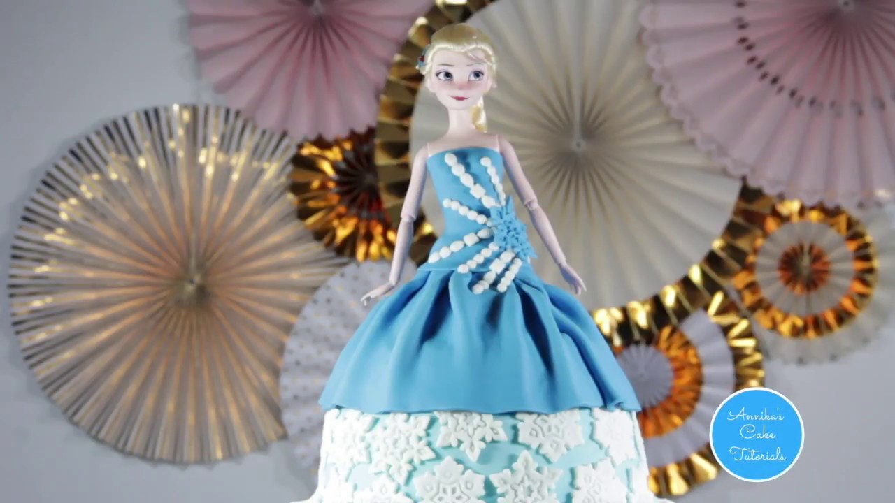 Elsa doll cake | Disney Princess cake