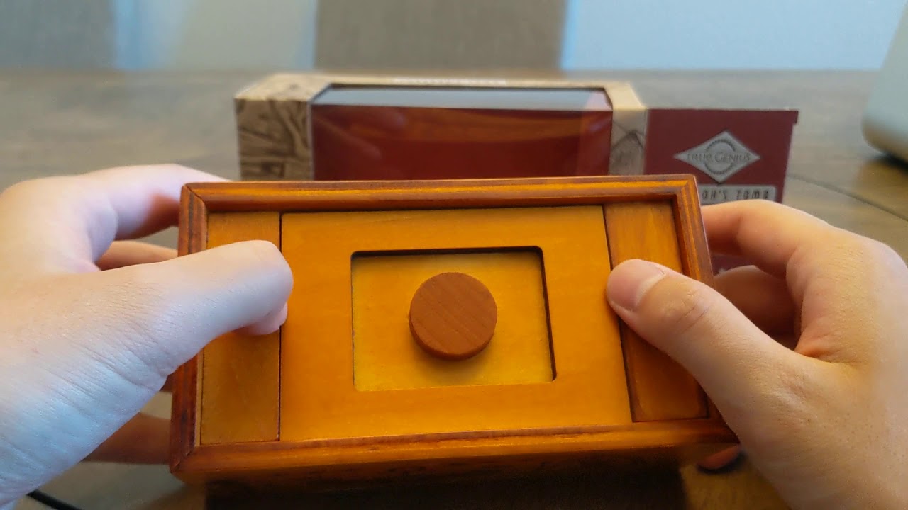 True Genius Pharaoh's Tomb wooden puzzle box - First Impressions and Solution