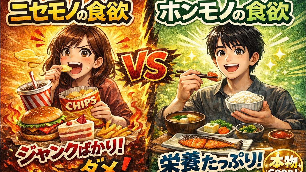 ニセモノの食欲の食欲とホンモノの食欲の違い