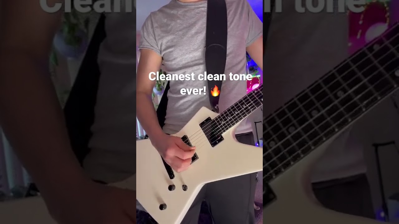 Cleanest guitar clean tone ever! #metallica #espguitars