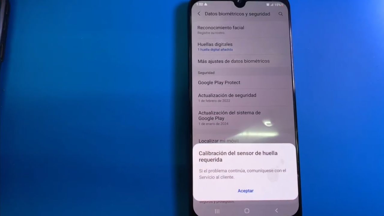 Calibración del Sensor Huella Requerida en Samsung | ¿porqué  no funciona la huella en Samsung?