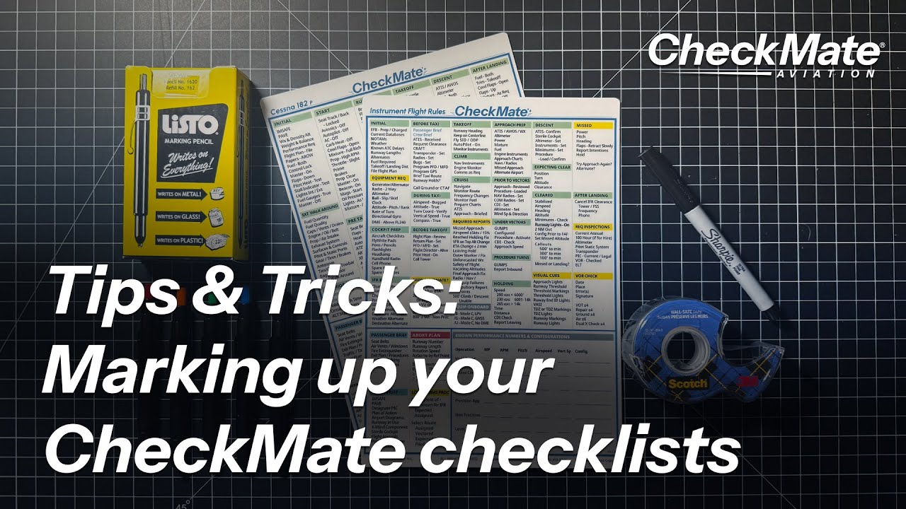 CheckMate Aviation - Markup Tips & Tricks