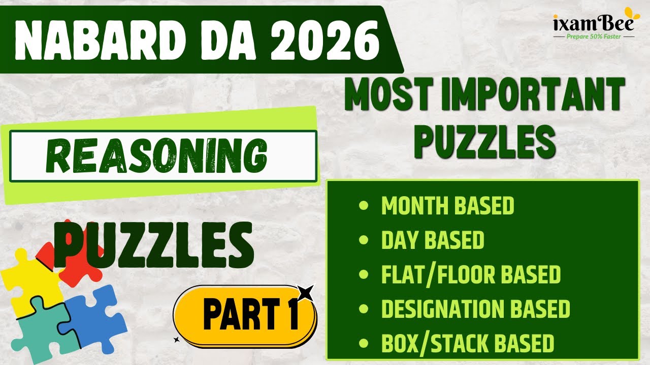 NABARD DA Reasoning | Types of Puzzles asked in Reasoning