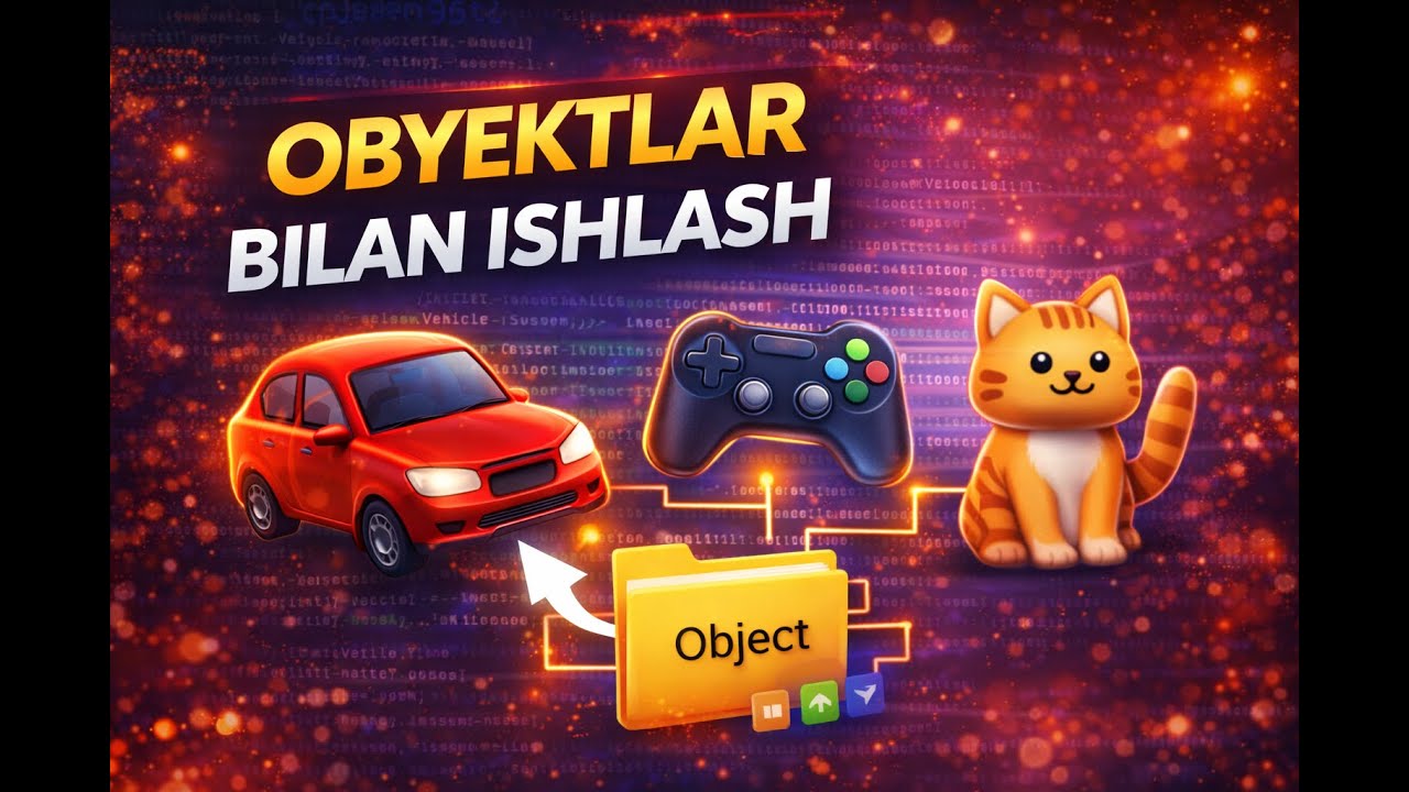 Obyektlar bilan ishlash: class va object tushunchalari