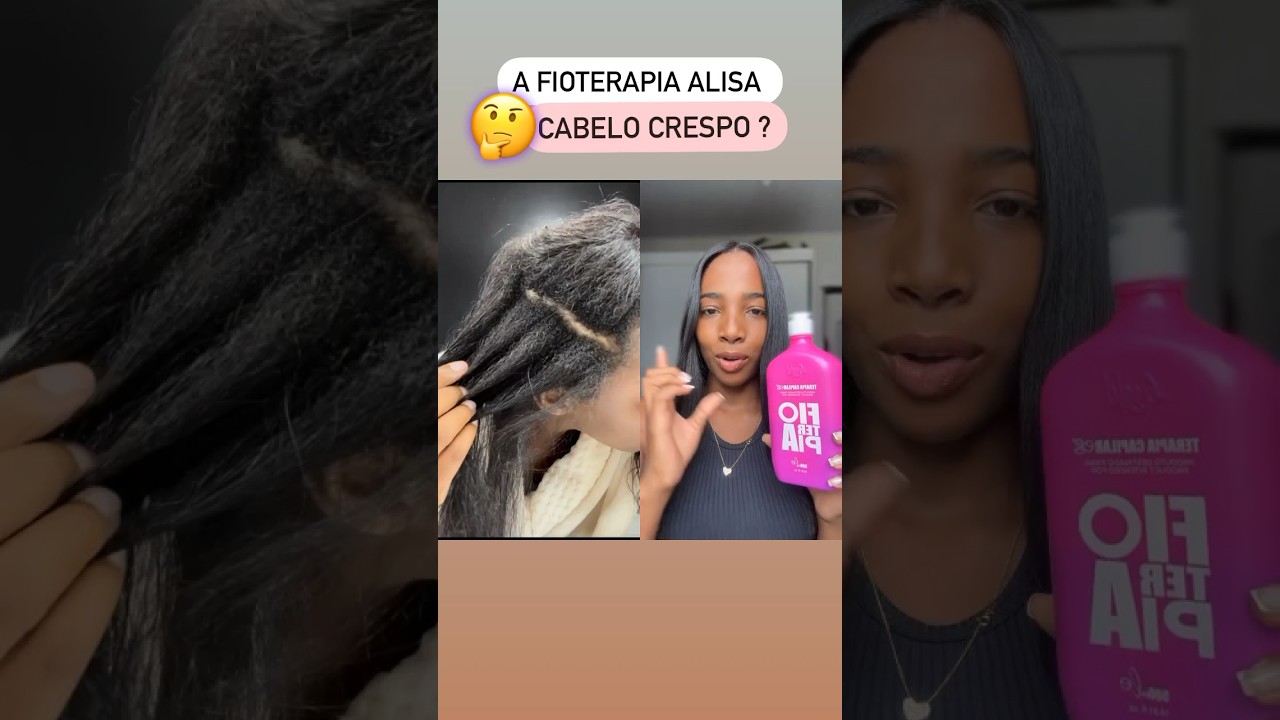 FIOTERAPIA EM CABELO CRESPO! #cabelo #cabelocrespo #fioterapia