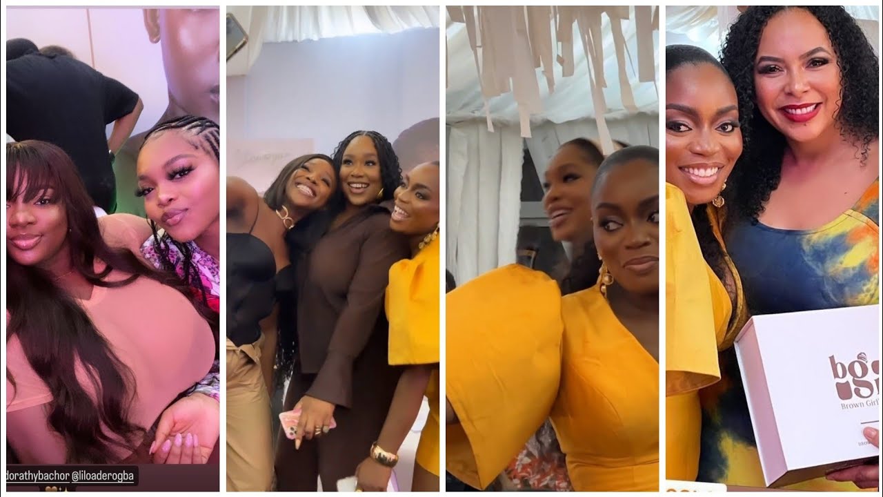 Sharon ooja ,Dorathy Bachor,party  at Bisola 's SKIN LINE LAUNCH.