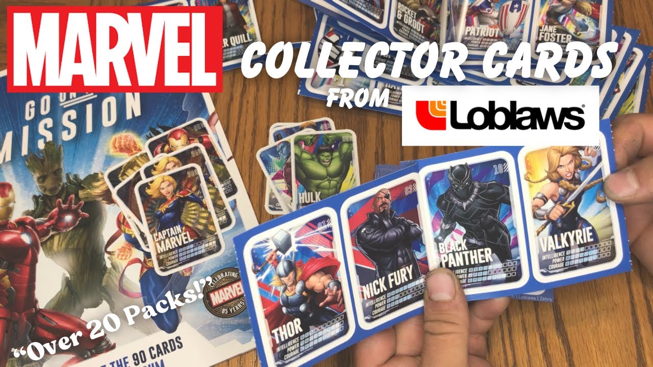 Opening over 20 Marvel Card Packs from Loblaws!
