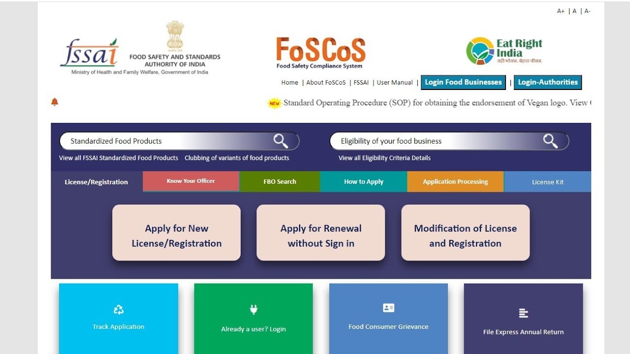 FSSAI Registration step by step for homebakers 