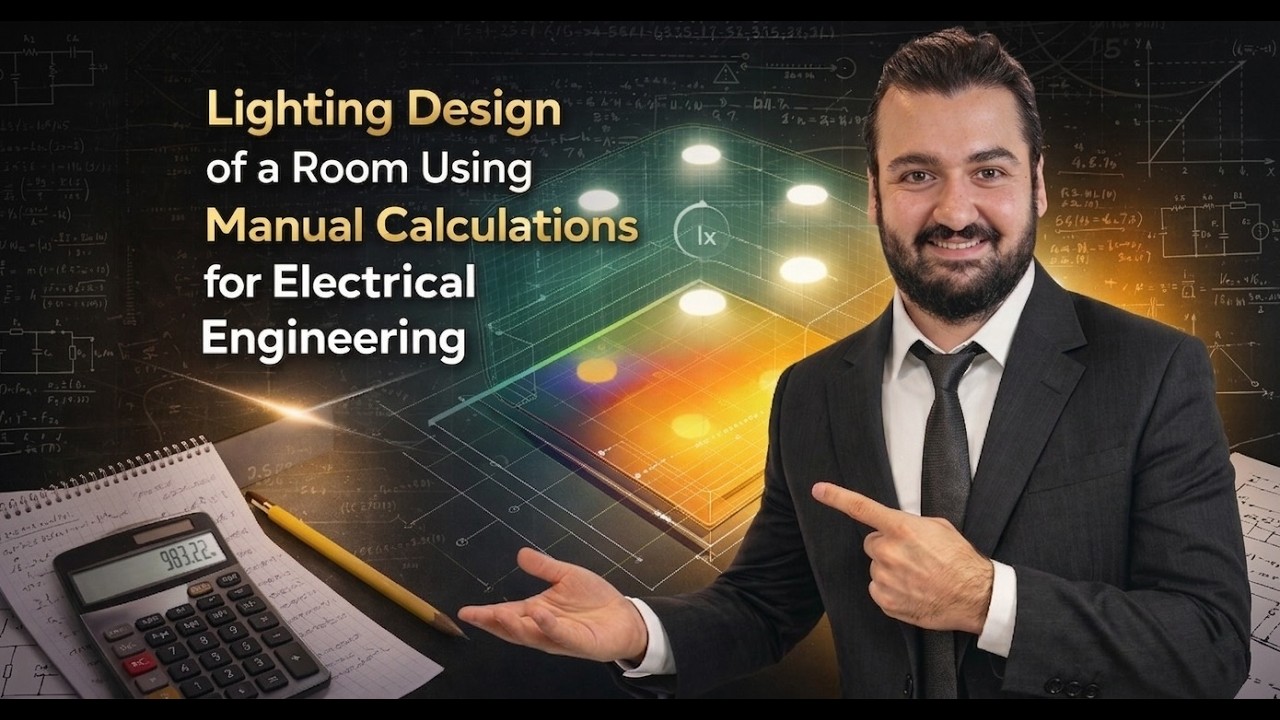 Lighting Design of a Room Using Manual Calculations for Electrical Engineering