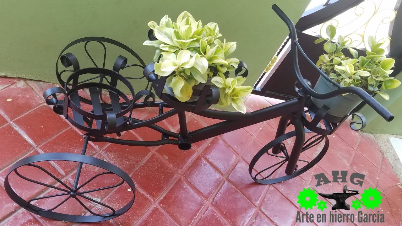 reciclando para embellecer tu patio o jardín. arte en hierro garcía