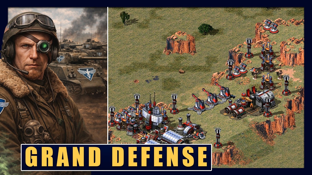 Red Alert 2 | War On The Edge | 1 vs 7 Brutal Ai + Superweapons