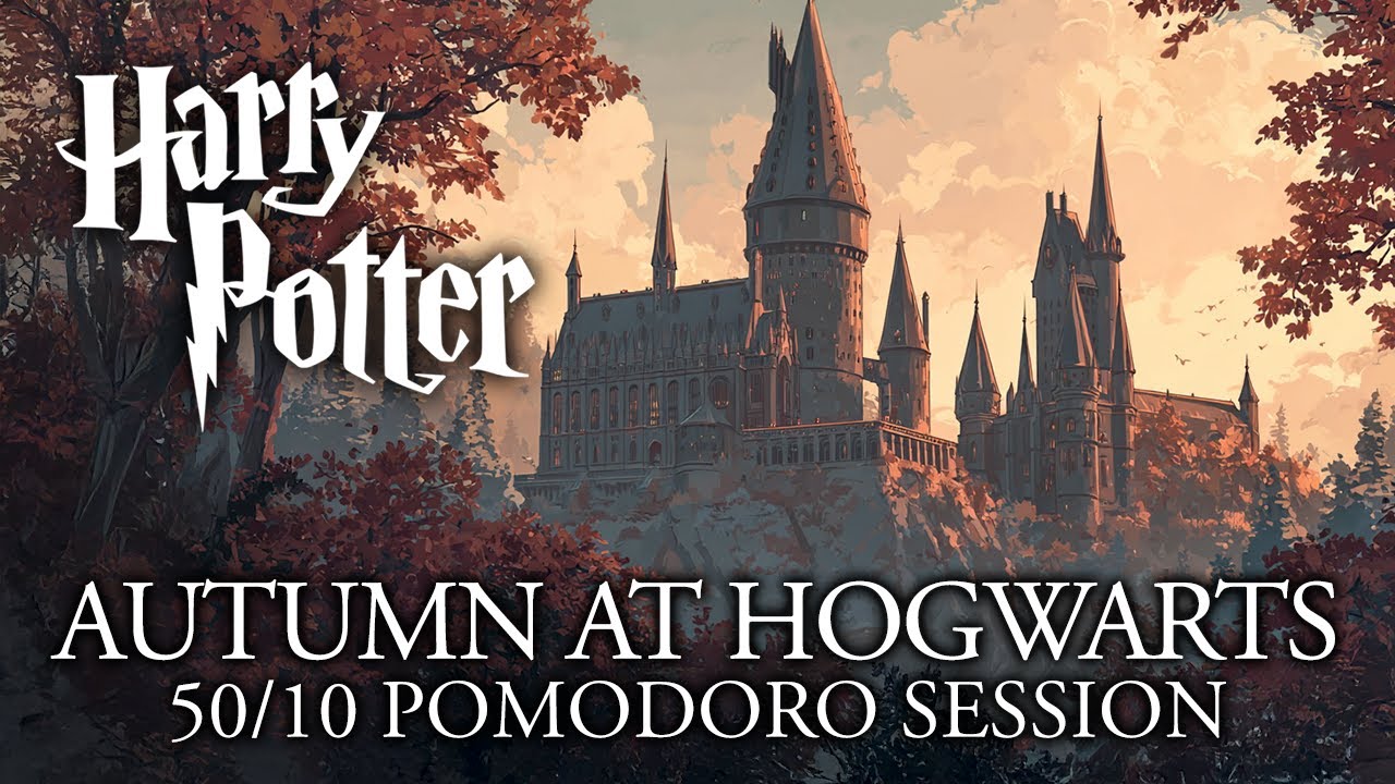 Autumn at Hogwarts 🍂 Be Productive with this ASMR Harry Potter Pomodoro