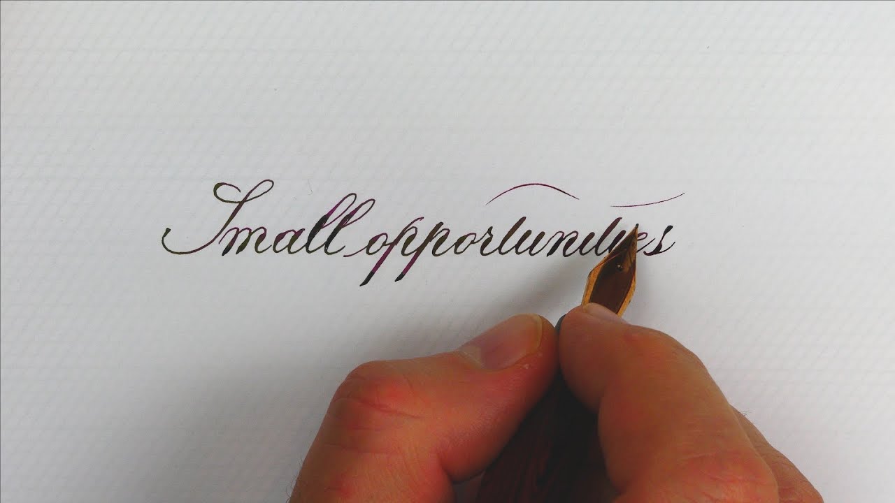 Demosthenes´s great quote – Copperplate Script - Edison Herald Grande - Handwriting Practice #182
