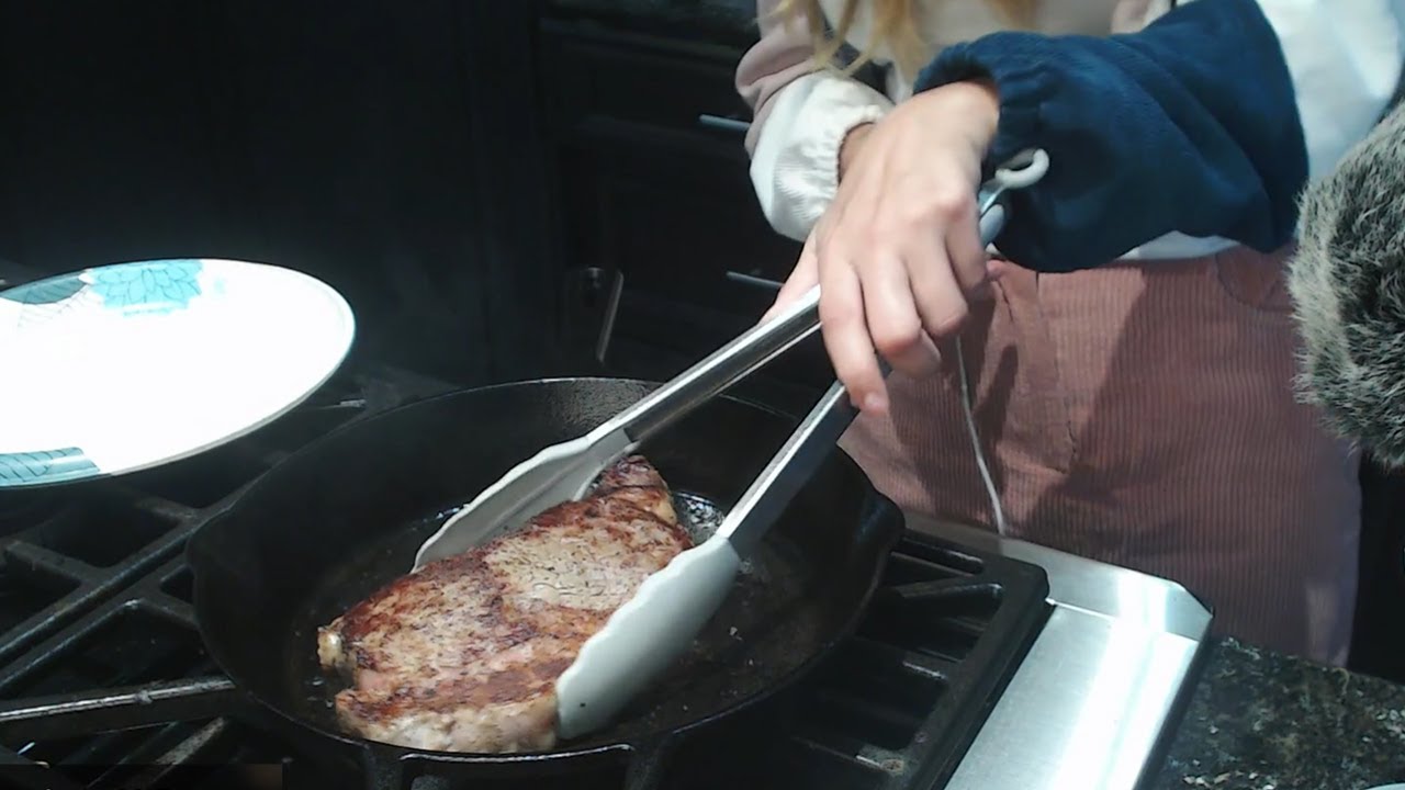 ASMR Cooking Steak and Potatoes - Darling Stream 9/12/2021