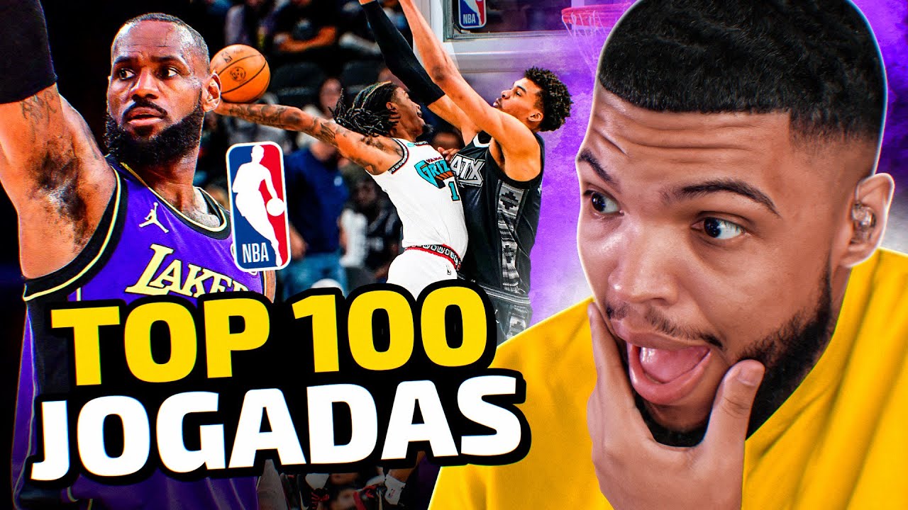 TOP 100 JOGADAS DA NBA EM 24/25! - REACT DO JOTA