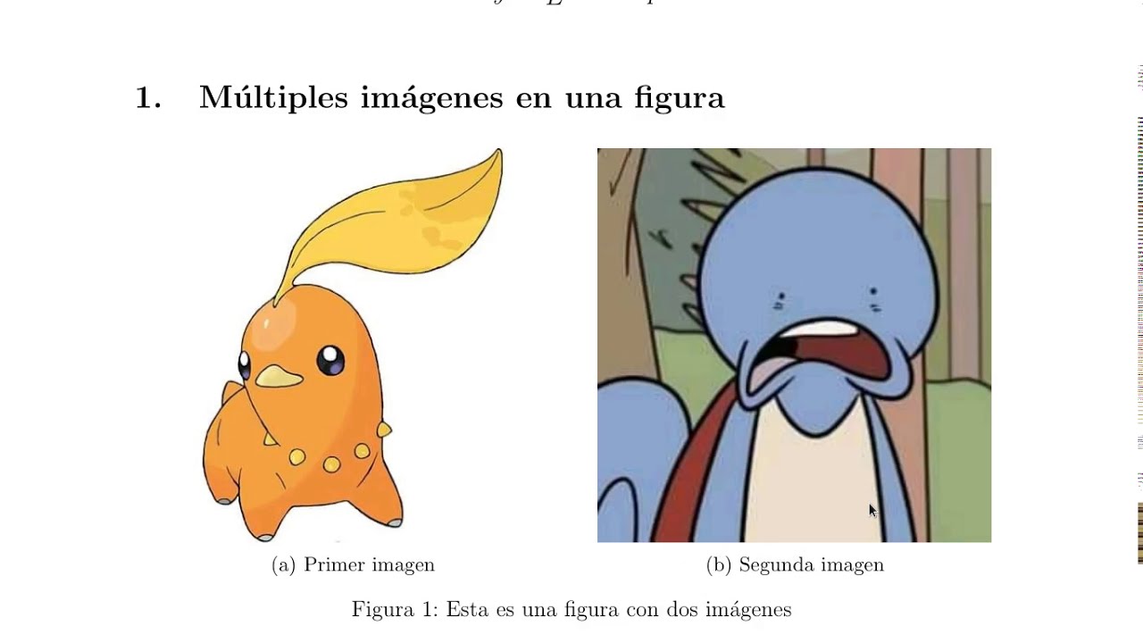 Imágenes en LATEX: Insertar varias imágenes en una misma figura