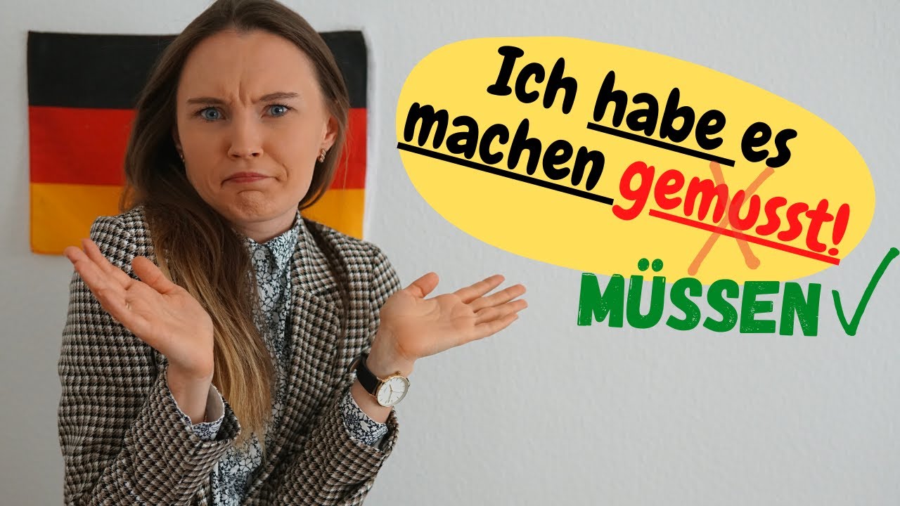 Perfektformen von Modalverben | Deutsche Grammatik b2, c1 (inklusive Übung)