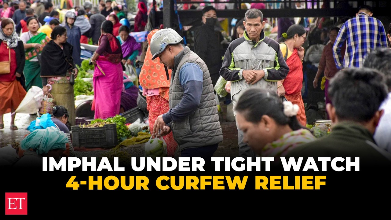 Manipur: Markets reopen briefly in Imphal amid curfew after Bishnupur attack