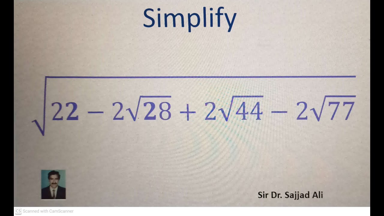 A very nice square root problem|| (Tri-nomial square root problem)