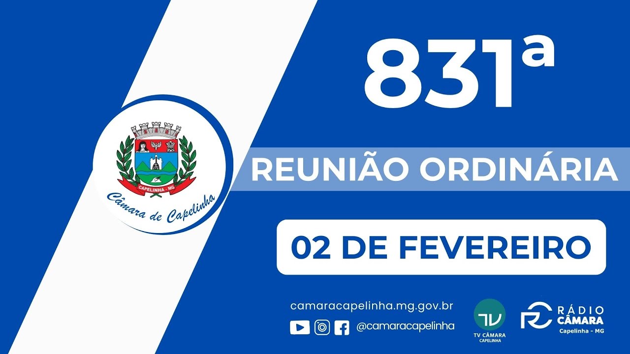 831ª SESSÃO ORDINÁRIA DE 2 DE FEVEREIRO DE 2026