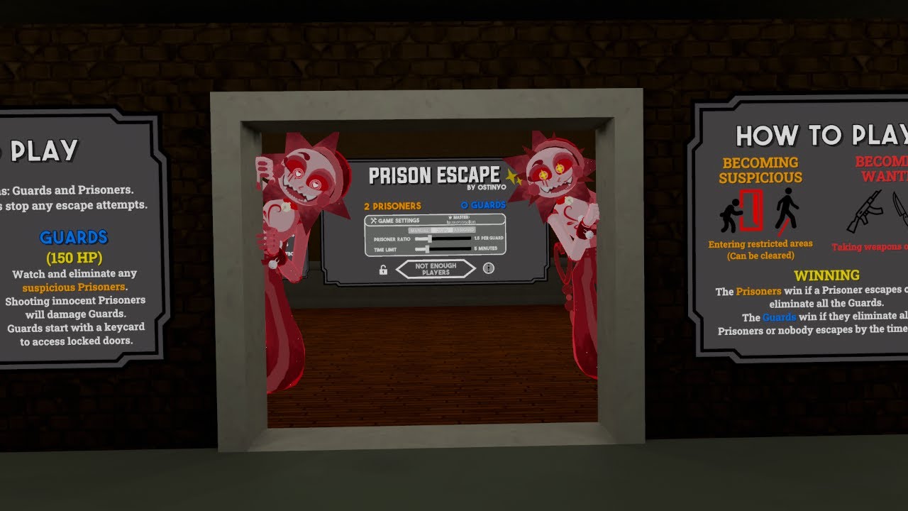 Ruin and friends play PRISON ESCAPE in VRchat